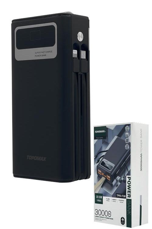 Topomax 30,000 mAh PD 20W 4-in-1 Power Bank TPBF38